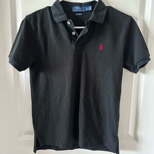 Polo Ralph Lauren Kids Black Polo Shirt Sz L | Classic Fit | Send Offer
